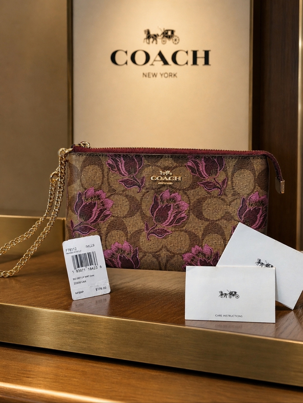 Coach Large Zip Wristlet